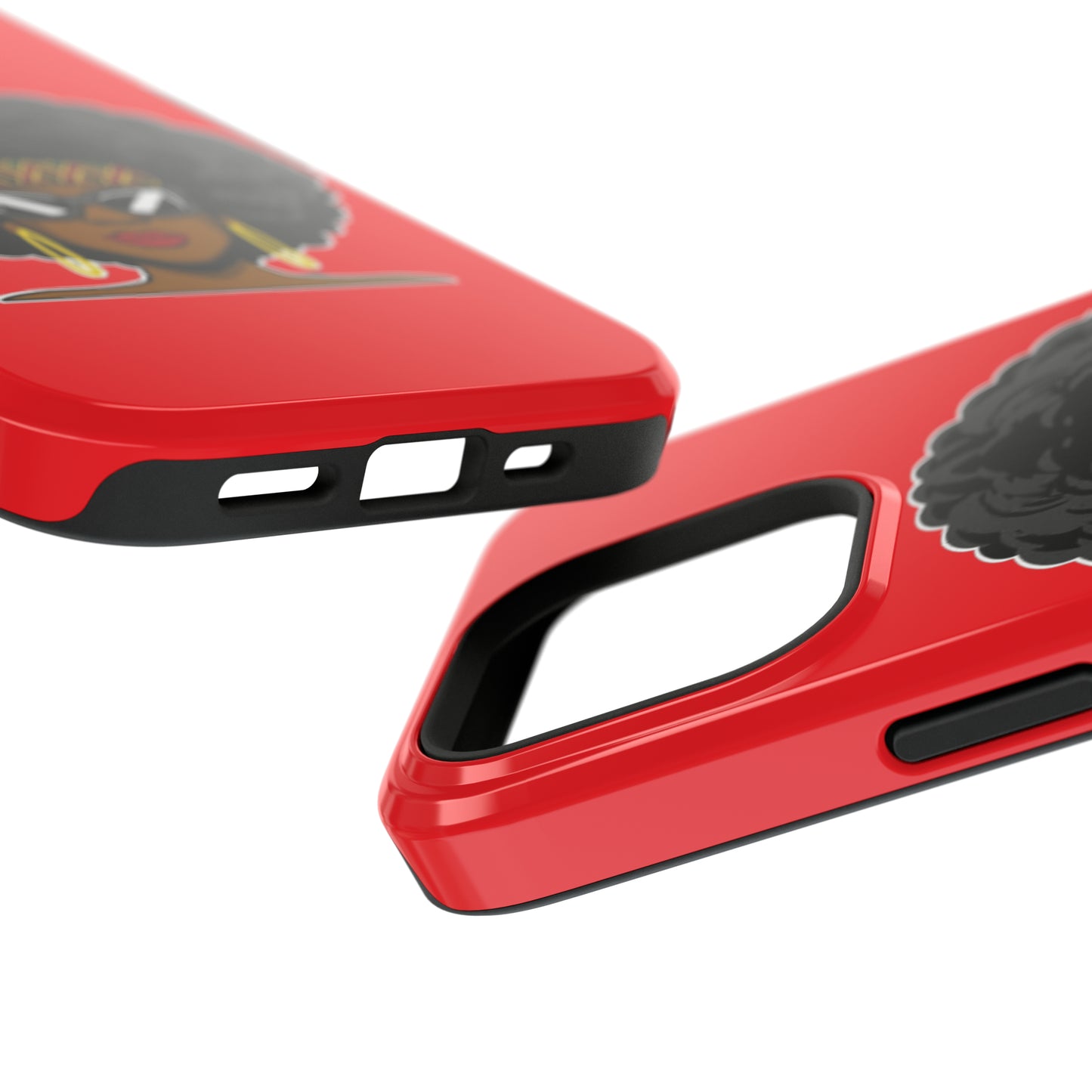 Red Afro Phone Case